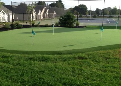 putting green tennis courts